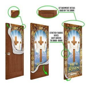 He Is Risen Easter Jesus Christ Door Cover Christian Home Decor Gift For Christian 4 t3k3sq.jpg