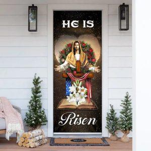 He Is Risen Jesus Christ Door Cover Christian Home Decor Gift For Christian 4 fckjbk.jpg