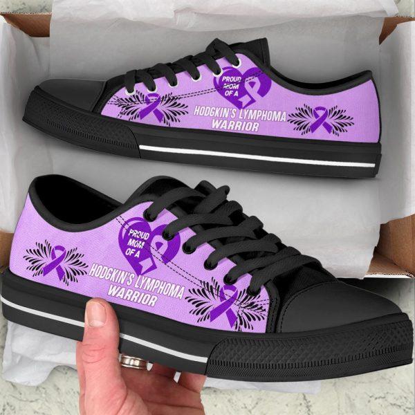 Hodgkin’s Lymphoma Shoes Warrior Low Top Shoes, Gift For Survious