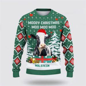 Holstein Green Merry Christmas Ugly Sweater, Gifts…
