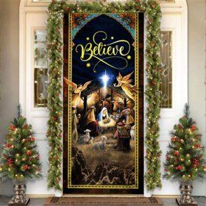 Holy Family Christmas Door Cover Jesus Is Born Christmas Silent Night Gift For Christian 7 thpww6.jpg