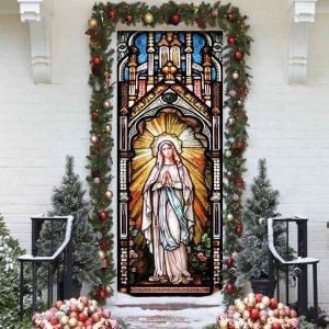 Holy Mary Stained Glass Door Cover Gift For Christian 2 i4migx.jpg