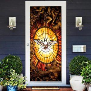 Holy Spirit Dove Door Cover, Gift For Christian