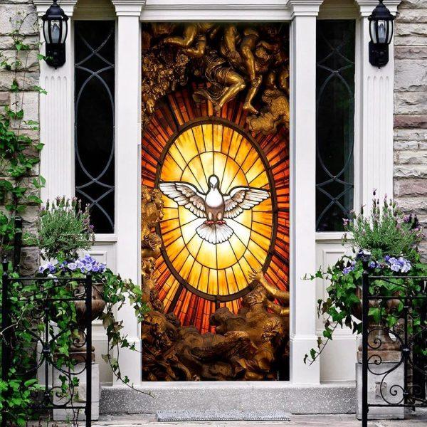 Holy Spirit Dove Door Cover, Gift For Christian