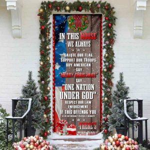 In This House We Always Say One Nation Under God Door Cover Gift For Christian 2 qkqzit.jpg