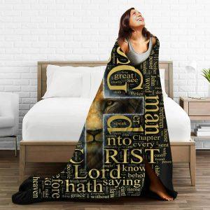 Jesus And Lion Christian Quilt Blanket Christian Blanket Gift For Believers 4 hnaegj.jpg