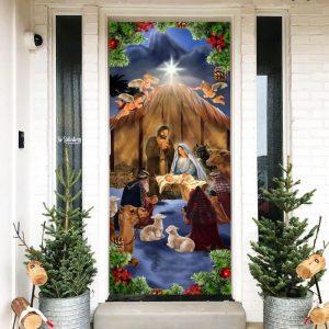 Jesus Borrn Door Cover Scenery Christian Home Decor Gift For Christian 1 fuxxwm.jpg