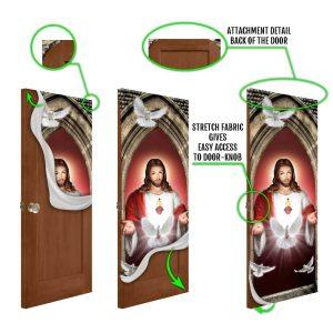 Jesus Christ Dove Holy Spirit Door Cover Christian Home Decor Gift For Christian 4 cmivff.jpg
