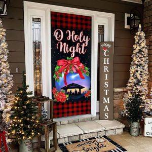 Jesus Christ Family O Holy Night Jesus Door Cover Gift For Christian 3 w65mf7.jpg