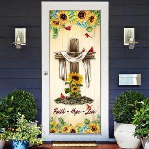 Jesus Cross. Faith Hope Love Door Cover Christian Home Decor Gift For Christian 4 gmxybp.jpg