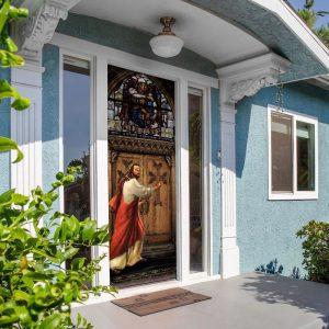 Jesus Is Knocking At The Door Door Cover Christian Home Decor Gift For Christian 3 tt9ocz.jpg