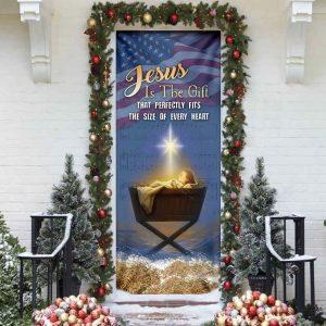 Jesus Is The Gift For Every Heart Door Cover Christian Home Decor Gift For Christian 2 avexi9.jpg