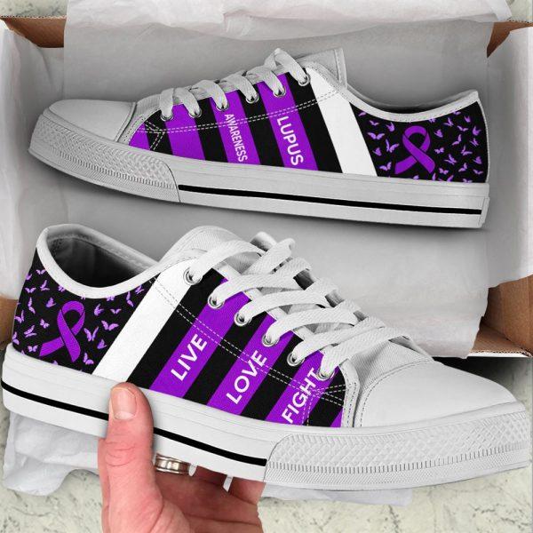 Lupus Shoes Plaid Low Top Shoes, Gift For Survious