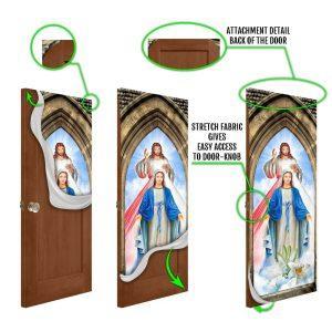 Mother Mary And Jesus Christ Door Cover Christian Home Decor Gift For Christian 4 gr54cc.jpg