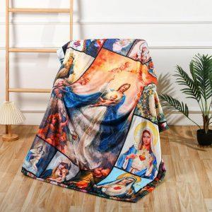 Mother Mary Soothes Your Soul Christian Quilt Blanket Christian Blanket Gift For Believers 3 xgh5bh.jpg