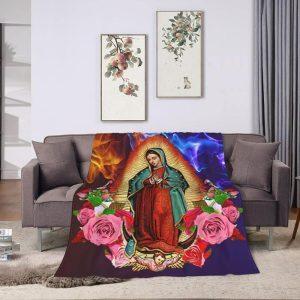 Our Lady Of Virgin Mary Christian Quilt Blanket Christian Blanket Gift For Believers 3 a7d6ra.jpg