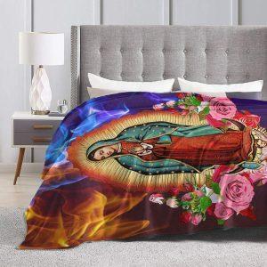 Our Lady Of Virgin Mary Christian Quilt Blanket Christian Blanket Gift For Believers 5 xnriyk.jpg