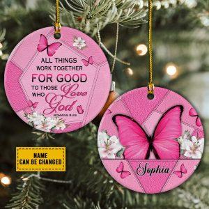 Personalised Christmas Ornament All Things Work Together For Good To Those Who Love God Ceramic Ornament Christmas Ornaments 2023 3 eocka8.jpg
