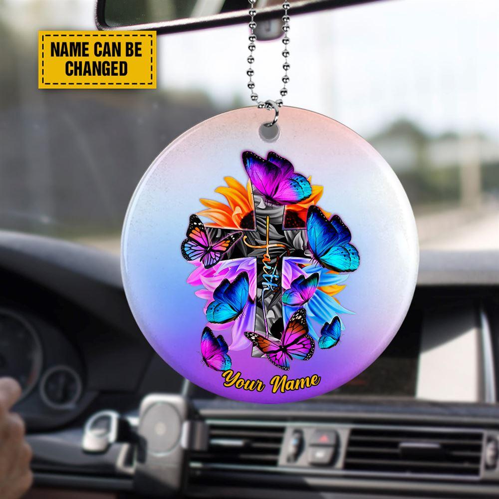 Personalised Christmas Ornament, Blessed Is She Whose Goodness Circle Ceramic Ornament, Christmas Ornaments 2023 Personalised Christmas Ornament, Blessed Is She Whose Goodness Circle Ceramic Ornament, Christmas Ornaments 2023