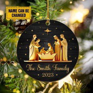 Personalised Christmas Ornament Jesus Was Born Printed Wood Ornament Christmas Ornaments 2023 3 bndu9x.jpg