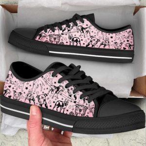 Pit Bull Dog Peeking Pattern Low Top Shoes Canvas Sneakers Gift For Dog Lover 2 svkhtf.jpg