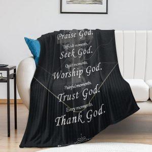 Praise God Seek God Worship God Christian Quilt Blanket Christian Blanket Gift For Believers 2 nldgvi.jpg