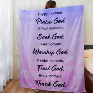 Quiet Moments Worship God Painful Moments Trust God Christian Quilt Blanket Christian Blanket Gift For Believers 1 fco4lc.jpg