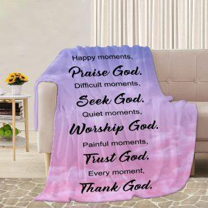 Quiet Moments Worship God Painful Moments Trust God Christian Quilt Blanket Christian Blanket Gift For Believers 3 hbqin9.jpg