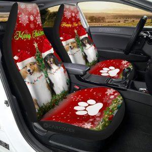 Shetland Sheepdogs Car Seat Covers Custom Animal Car Accessories , Christmas Car Seat Covers