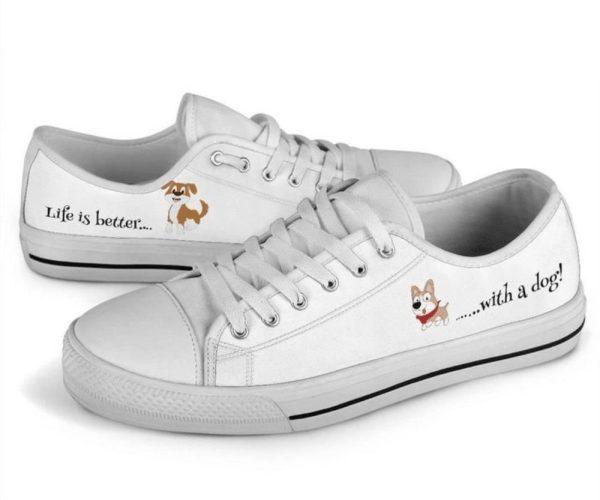 Stylish Dog Low Top Shoes Walk With Canine Charm, Gift For Dog Lover