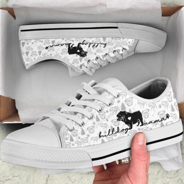 Stylish English Bulldog Low Top Shoes Shop Sneaker, Gift For Dog Lover