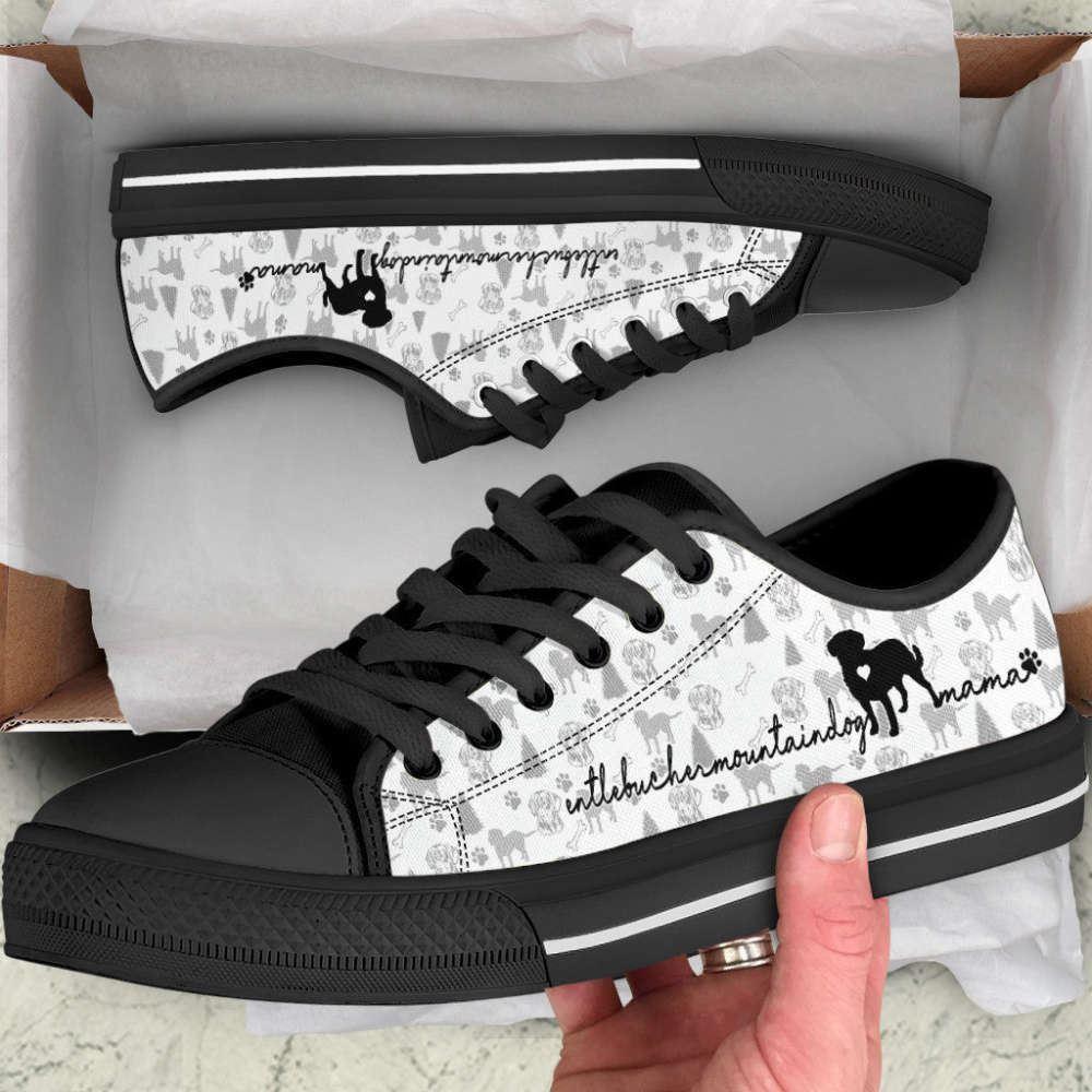 Stylish Entlebucher Mountain Dog Low Top Shoes Embrace Alpine Style, Gift For Dog Lover