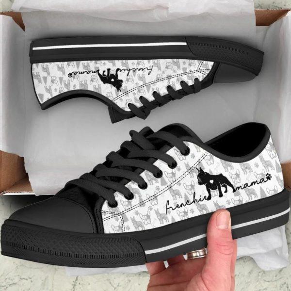 Stylish French Bulldog Low Top Shoes, Gift For Dog Lover