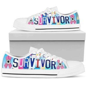 Survivor Breast Cancer Awareness Women’s Sneaker Low…