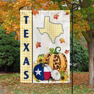 Texas Fall Thanksgiving Pumpkins Flag – Thanksgiving…