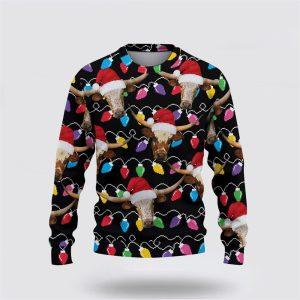 Texas Longhorn Christmas Ugly Sweater, Gifts For…