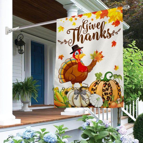Thanksgiving Day Turkey Pumpkin Flag – Thanksgiving Flag Outdoor Decoration