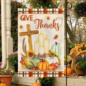 Thanksgiving Fall Flag Give Thanks Jesus Christ Cross Pumpkins Thanksgiving Flag Thanksgiving Flag Outdoor Decoration 3 hl58fu.jpg