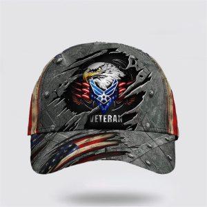 US Air Force Baseball Caps 3D Print Patriotic Eagle American Flag, Hats For Veterans Military, Gifts For Military Personnel