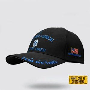 US Air Force Baseball Caps CCM Retired Custom Air Force Hats Personalized Name And Rank Veterans Gifts For Military Personnel 2 fv9ena.jpg