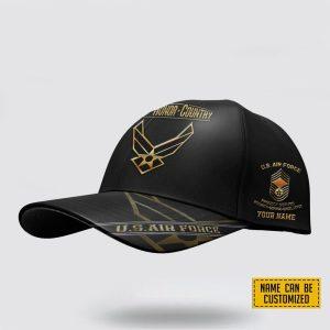 US Air Force Baseball Caps Duty Honor Country Custom Air Force Hats Personalized Name And Rank Veterans Gifts For Military Personnel 2 qmgpax.jpg