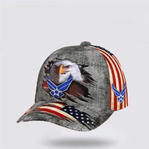 US Air Force Baseball Caps Eagle American Flag Logo, Hats For Veterans Military, Gifts For Military Personnel
