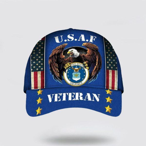 US Air Force Baseball Caps Eagle and Flag America Logo, Hats For Veterans, Gifts For Military Personnel