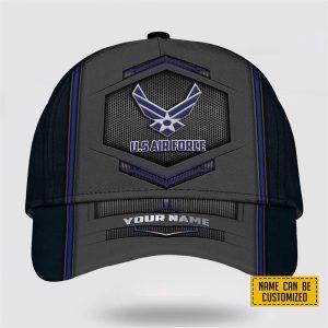 Custom US Air Force Baseball Caps Flag American Emblems, Personalized Name Rank Air Force Cap, Gifts For Military Personnel