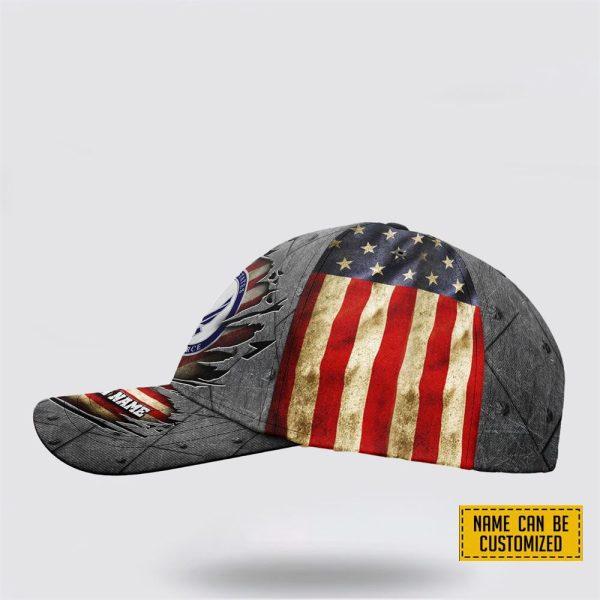 Custom US Air Force Baseball Caps Grey Camo Classic, Personalized Name Rank Air Force Cap, Gifts For Military Personnel