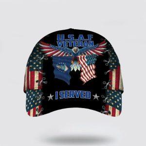 US Air Force Baseball Caps I Served Eagle With United States Air Force And American Flag, Hats For Veterans, Gifts For Military Personnel