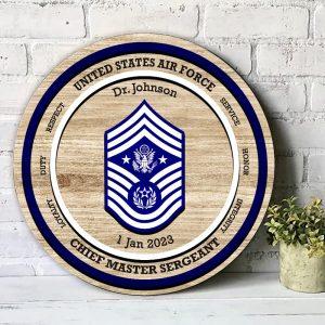 US Air Force Wood Sign United States Air Force Chief Master Sergeant Personalized Name And Rank Year Veterans Gifts For Military Personnel 3 cnr04v.jpg