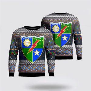 US Army 75th Ranger Regiment Christmas Sweater 3D, Christmas Gift For Military Personnel