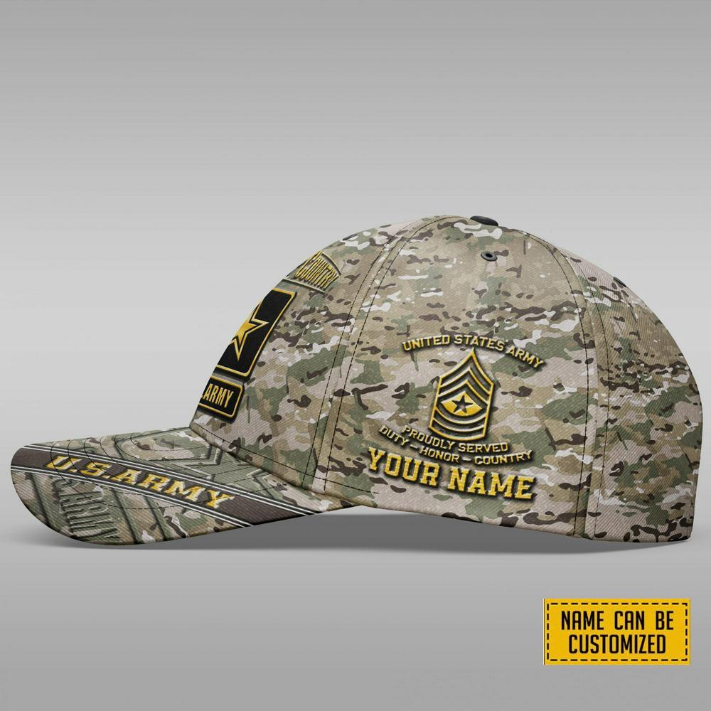 US Army Baseball Caps Proudly Served, Custom Army Hats, Personalized Name Veterans, Gifts For Military Personnel