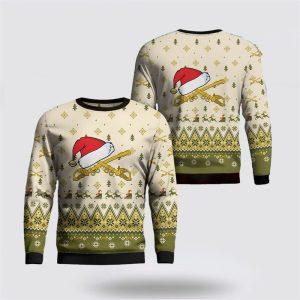 US Army Cavalry Branch Christmas Sweater 3D, Christmas Gift For Military Personnel